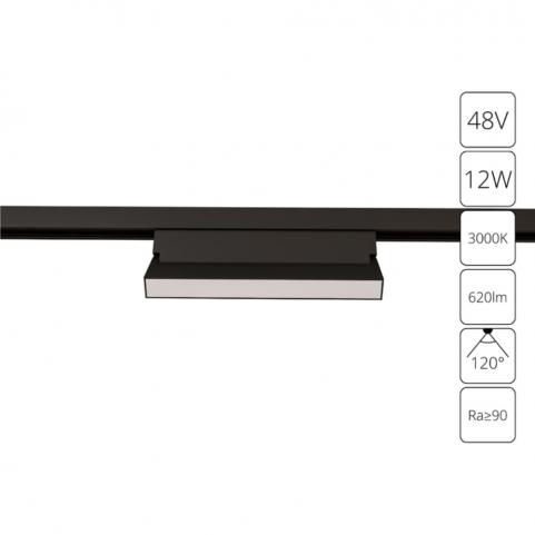 Магнитный трековый светильник Arte Lamp Linea 3000К A4679PL-1BK