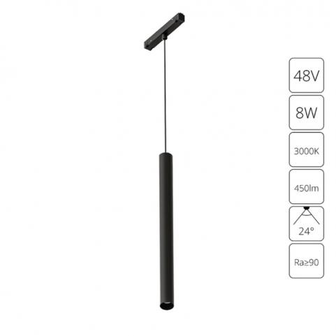 Магнитный трековый светильник Arte Lamp Linea 3000К A4780SP-1BK