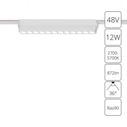 Магнитный трековый светильник Arte Lamp Rapid Smart 2700-6000К A2954PL-1WH