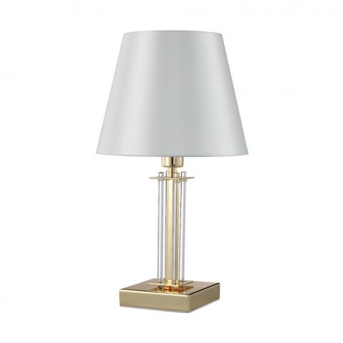 Настольный светильник Crystal Lux NICOLAS LG1 GOLD/WHITE