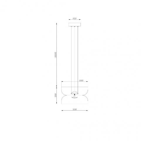 Подвесной светильник Divinare Opal 5246/33 SP-10