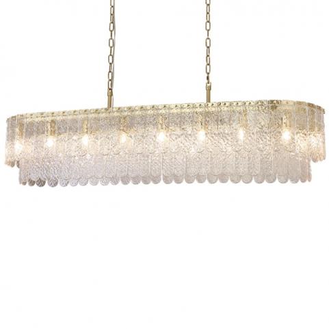 Подвесной светильник Newport Daisy 8370/140 C oval brass