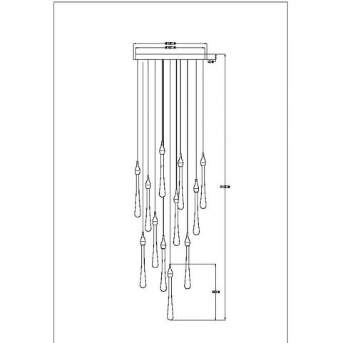 Светильник подвесной Arte Lamp Raindrop A1803LM-36PB