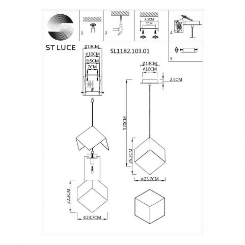 ST Luce Подвесной светильник ST-Luce Riello SL1182.203.01