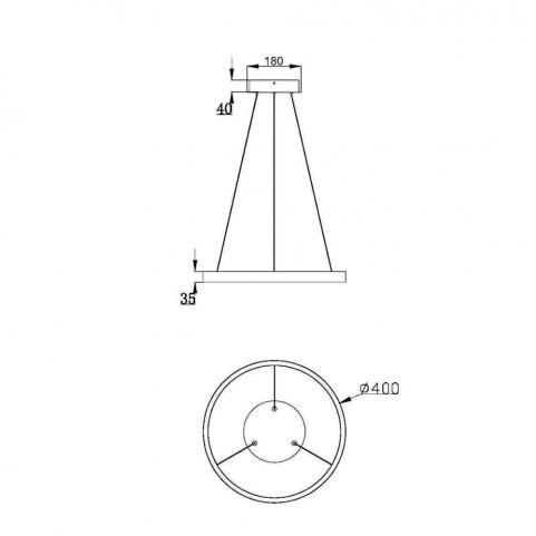 Подвесной светильник Maytoni Rim  MOD058PL-L22WK