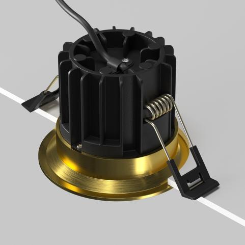 Точечный светильник Maytoni Technical Downlight 3000K Round DL058-12W3K-BS