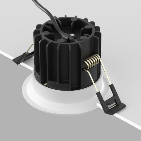 Точечный светильник Maytoni Technical Downlight 4000K Round DL058-12W4K-W