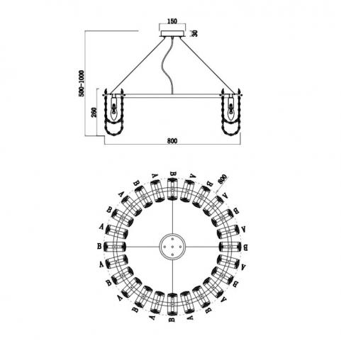 Подвесной светильник Stilfort Umiko 2172/05/12P