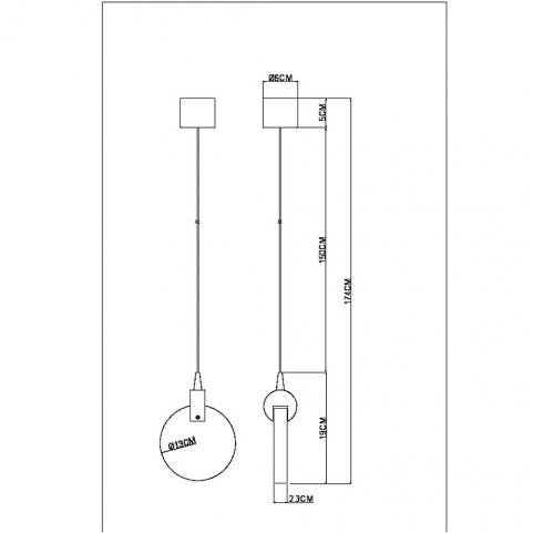 Светильник подвесной Arte Lamp Planet A1801SP-3PB