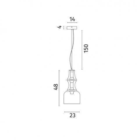Светильник подвесной Divinare Volturn 1243/06 SP-22