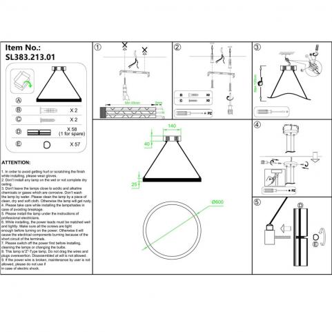 ST Luce Подвесной светильник ST-Luce Cherio SL383.213.01