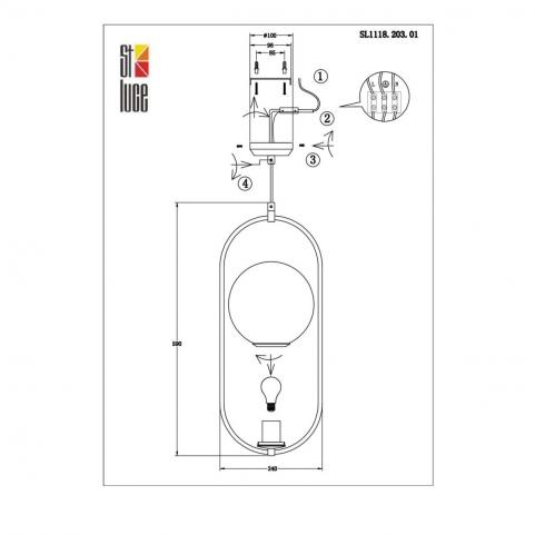 ST Luce Подвесной светильник ST-Luce Penolo SL1118.203.01