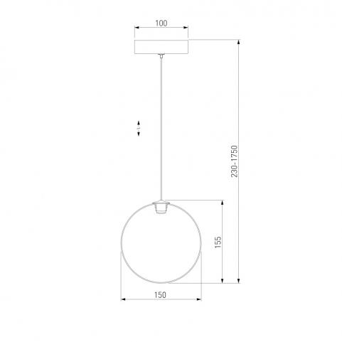 Подвесной светильник Eurosvet Wonder 50231/1 LED прозрачный