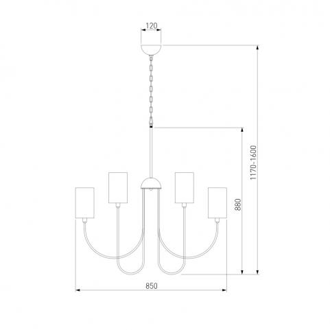 Люстра Eurosvet Abbey 60164/10 черный