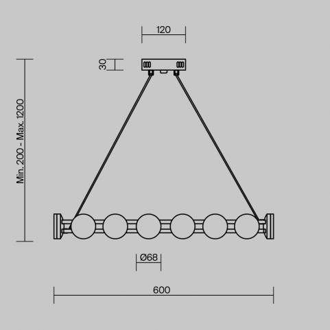 Подвесной светильник Freya Collar FR6180PL-L32B