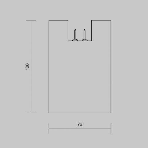 Уличный трековый светильник Maytoni Outdoor Alfa  O-TR01-2-S-16WB3K