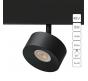 Магнитный трековый светильник Arte Lamp Linea 4000К A4771PL-1BK