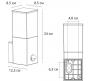 Настенный уличный светильник Arte Lamp Plate с датчиком движения A3711AL-1BK