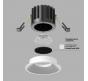 Точечный светильник Maytoni Technical Downlight 4000K Round DL058-12W4K-W