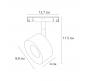 Магнитный трековый светильник Arte Lamp Linea 4000К A4771PL-1BK