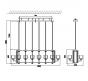 Подвесной светильник Newport Alexandra 4408+6/S gold