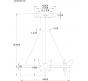 Светильник подвесной Arte Lamp Darcy A2187LM-1GO