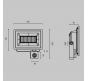 Прожектор Maytoni Flood с датчиком движения и освещенности FL001-L50B4KSR