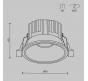 Точечный светильник Maytoni Technical Downlight 3000K Round DL058-12W3K-B