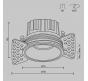 Точечный светильник Maytoni Technical Downlight 4000K Round DL058-12W4K-TRS-BS