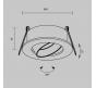 Точечный светильник Maytoni Technical Downlight Wink DL061-GU10-B